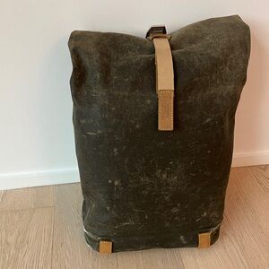 Brooks England Pickwick 26L Waxed Canvas and Leather Backpack Daypack